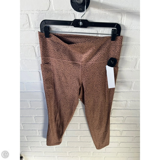 Athletic Leggings By Athleta In Brown & Tan, Size: 12