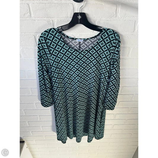 Dress Casual Short By Clothes Mentor In Black & Blue, Size: L