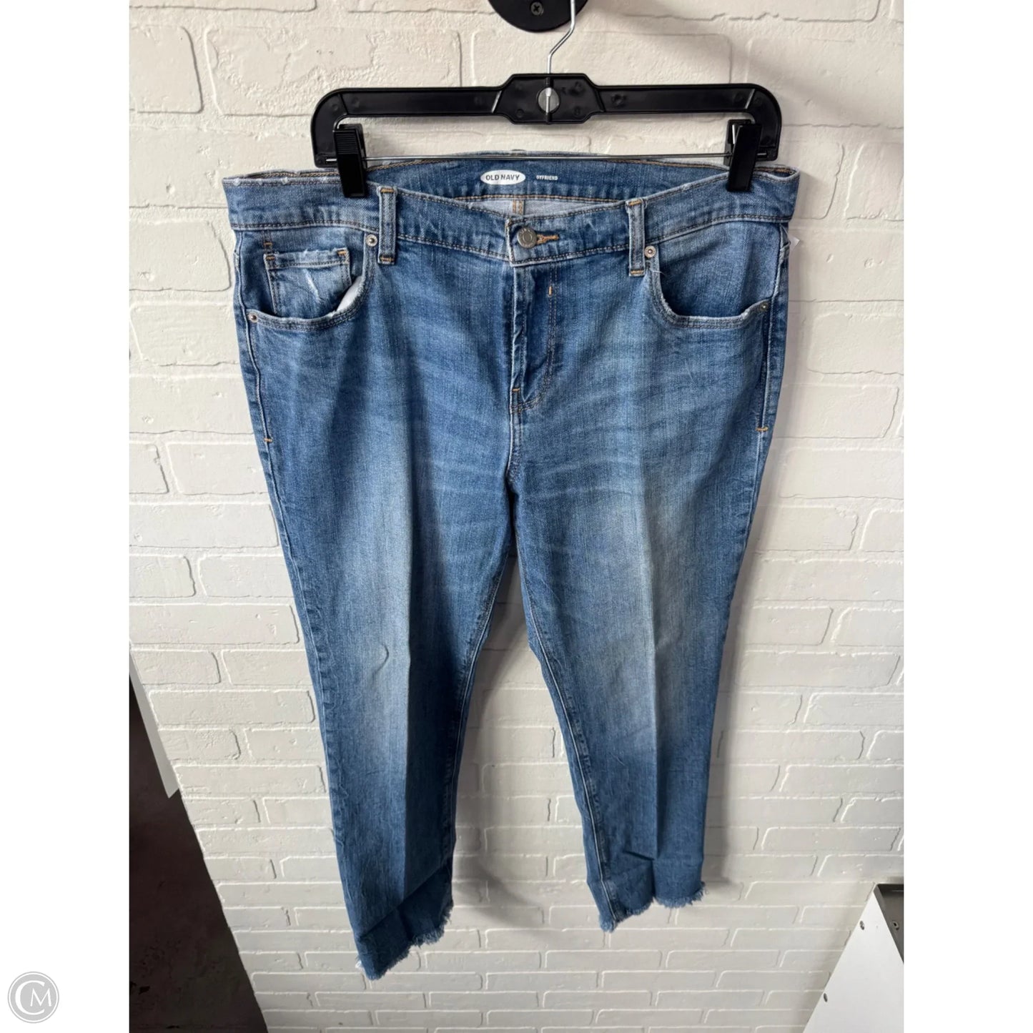 Jeans Boyfriend By Old Navy In Blue Denim, Size: 12