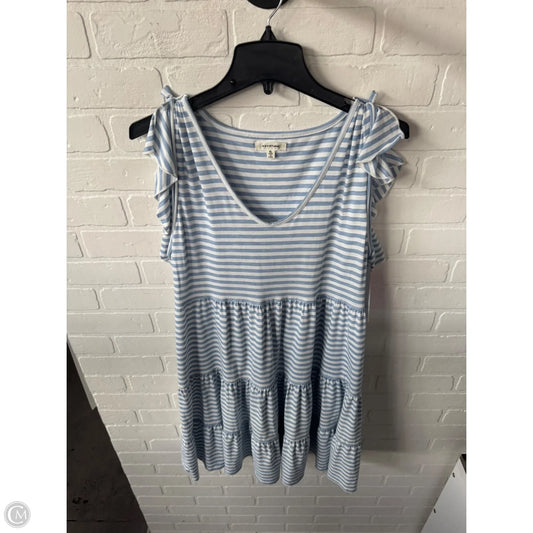 Dress Casual Short By Max Studio In Blue & White, Size: Xl