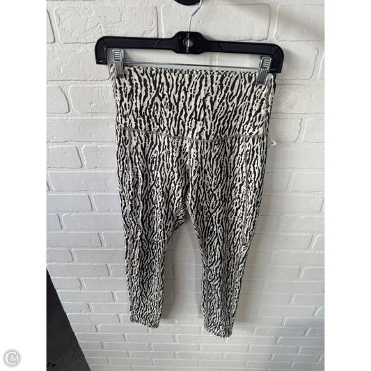 Athletic Leggings By Move Theology In Black & Cream, Size: 4