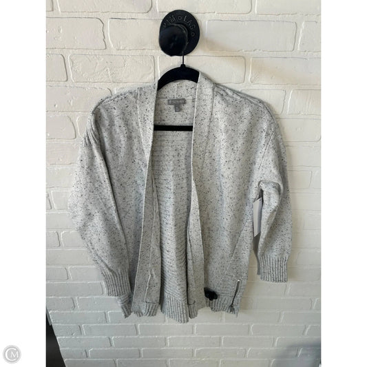 Sweater Cardigan By Talbots In Grey, Size: Mp