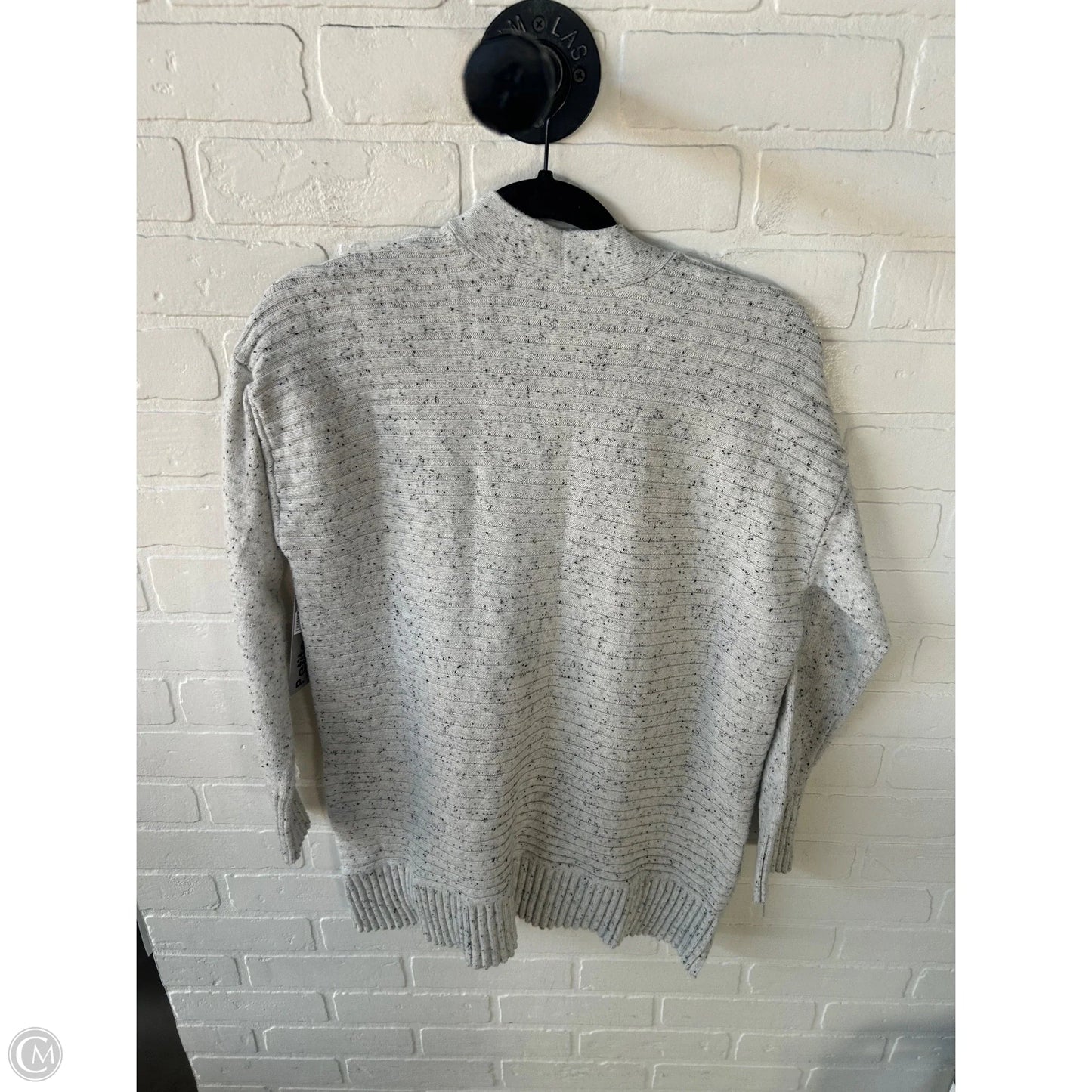 Sweater Cardigan By Talbots In Grey, Size: Mp