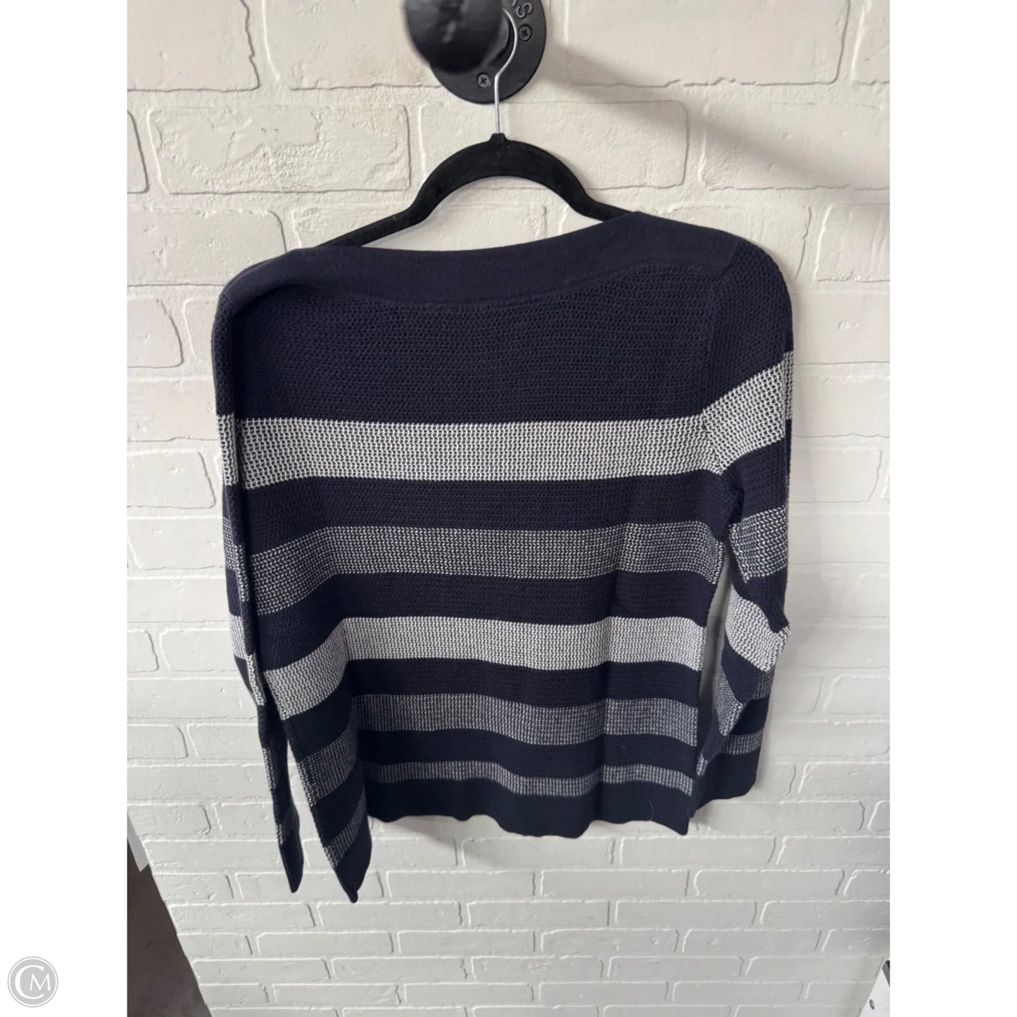 Sweater By Market & Spruce In Blue & White, Size: Xl