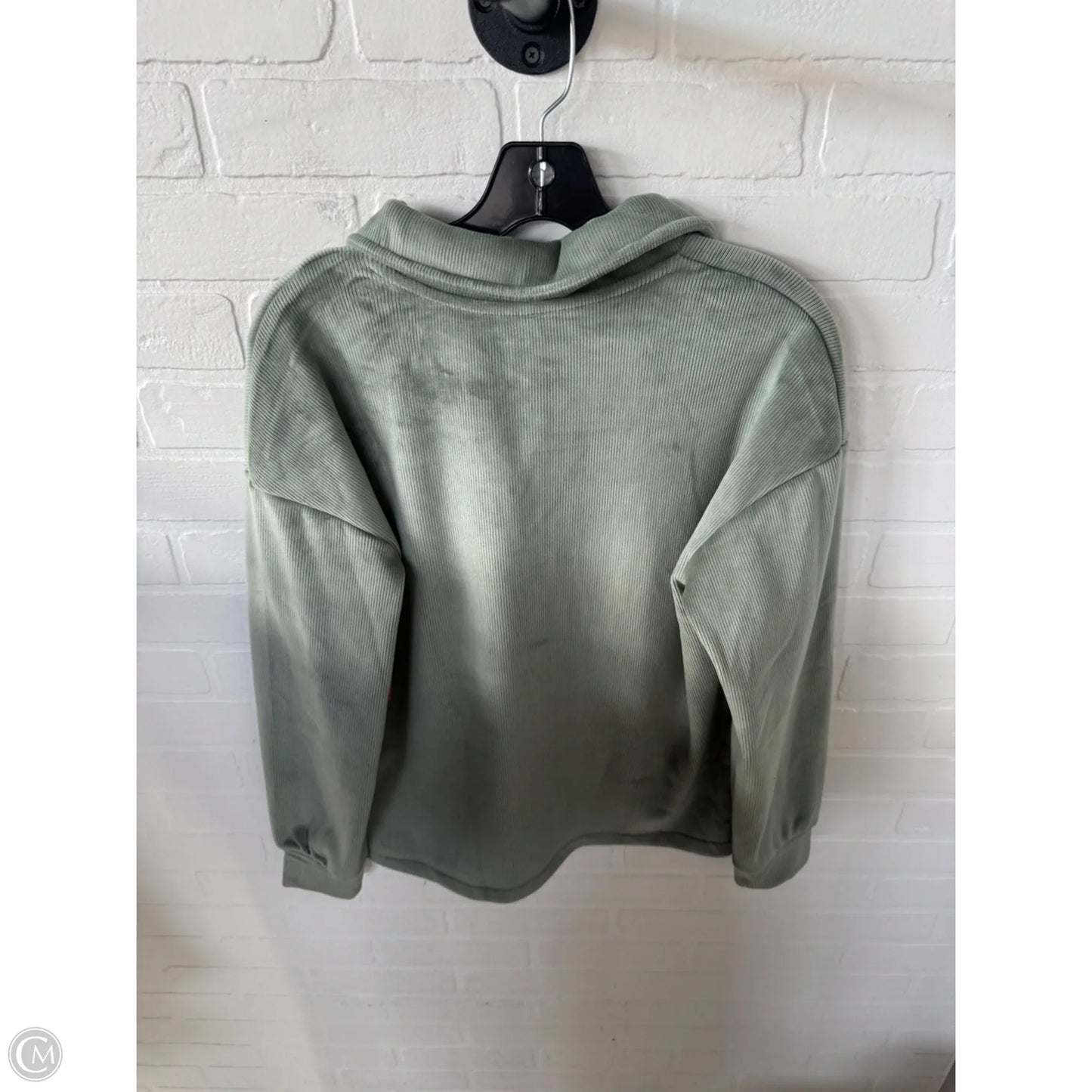 Athletic Sweatshirt Collar By Mondetta In Green, Size: M
