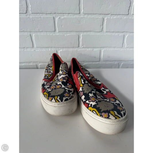 Shoes Designer By Coach In Blue & Orange, Size: 10