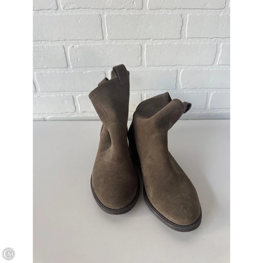 Boots Mid-calf Flats By Sole Society In Taupe, Size: 6