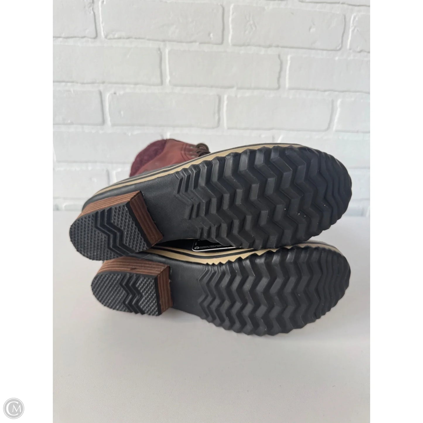 Boots Snow By Sorel In Black & Red, Size: 6