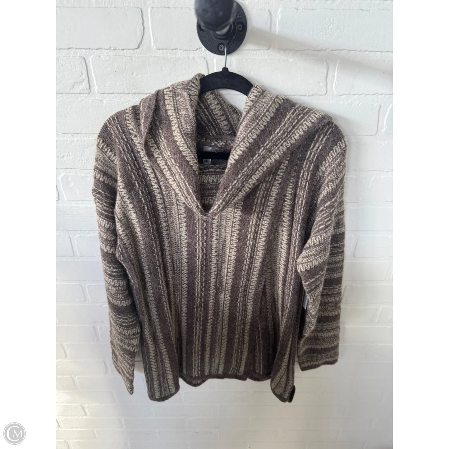Sweater By Cmc In Brown & Tan, Size: L