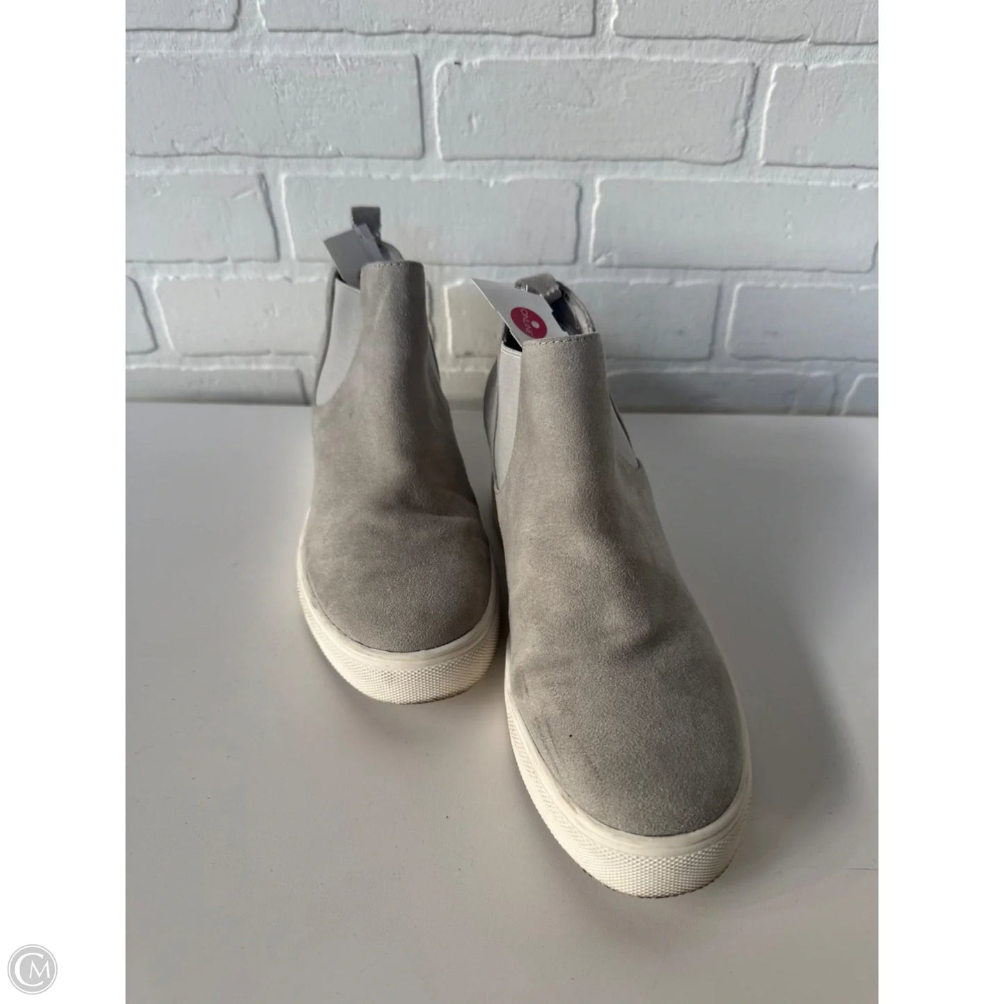 Shoes Heels Wedge By Abound In Grey, Size: 8