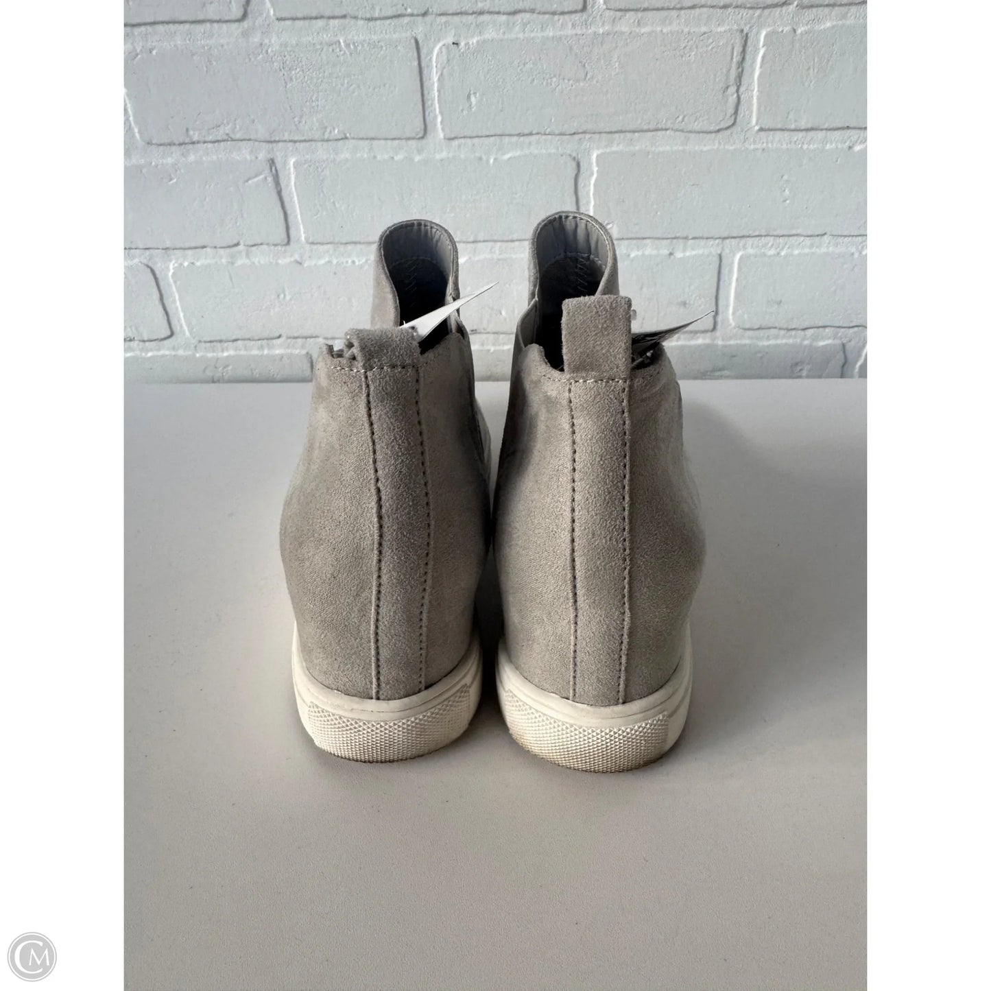 Shoes Heels Wedge By Abound In Grey, Size: 8