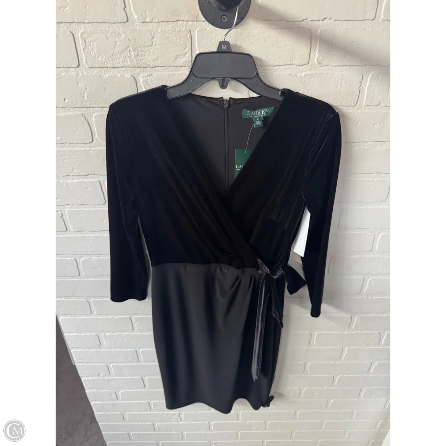 Dress Party Midi By Lauren By Ralph Lauren In Black, Size: Xs