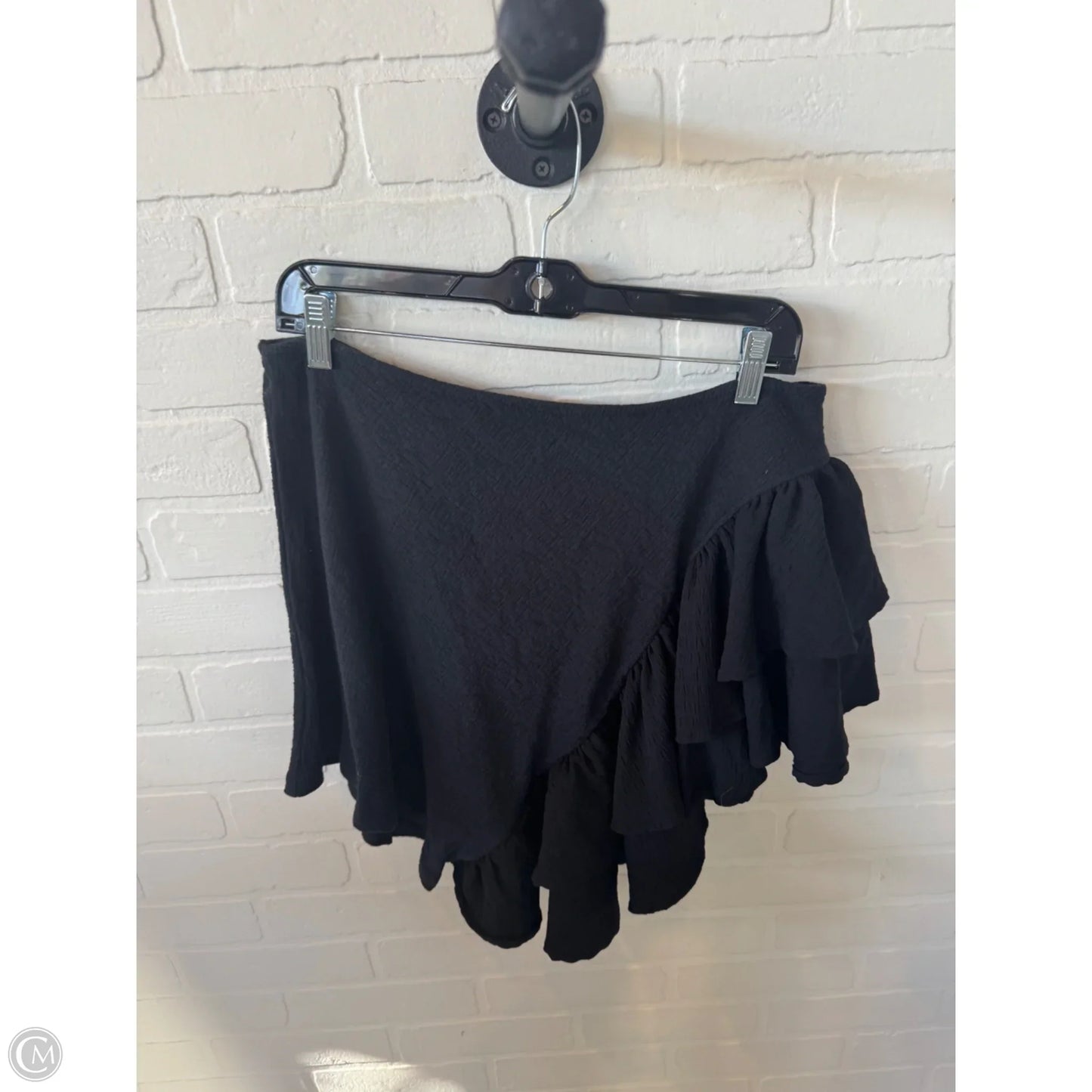 Top Short Sleeve By Anthropologie In Black, Size: S