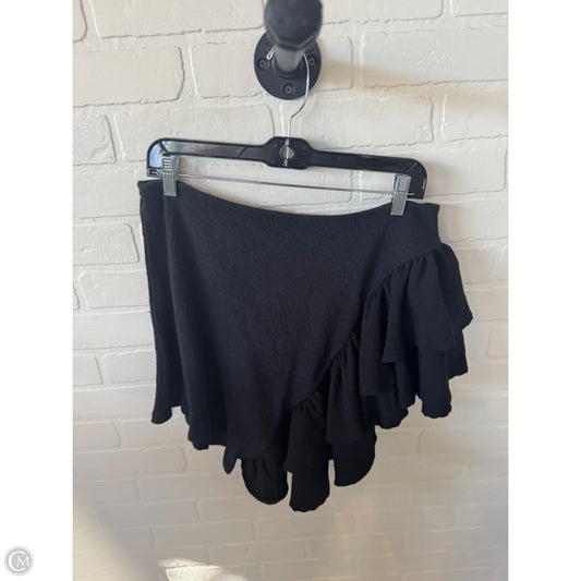 Top Short Sleeve By Anthropologie In Black, Size: S
