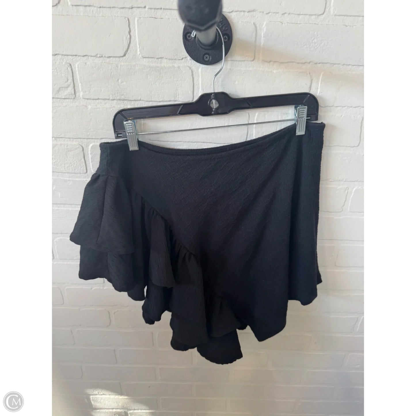 Top Short Sleeve By Anthropologie In Black, Size: S