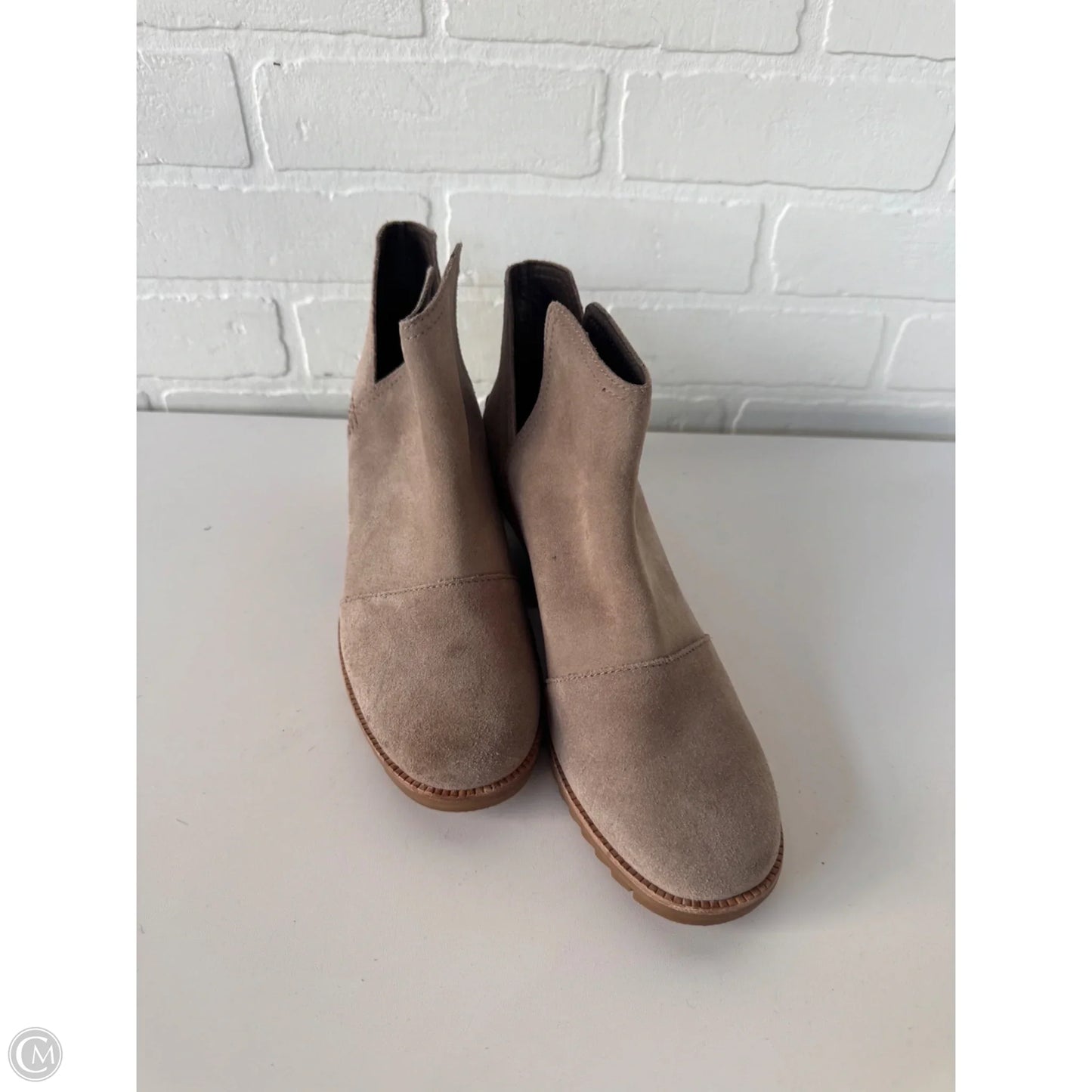 Boots Ankle Heels By Sorel In Tan, Size: 8