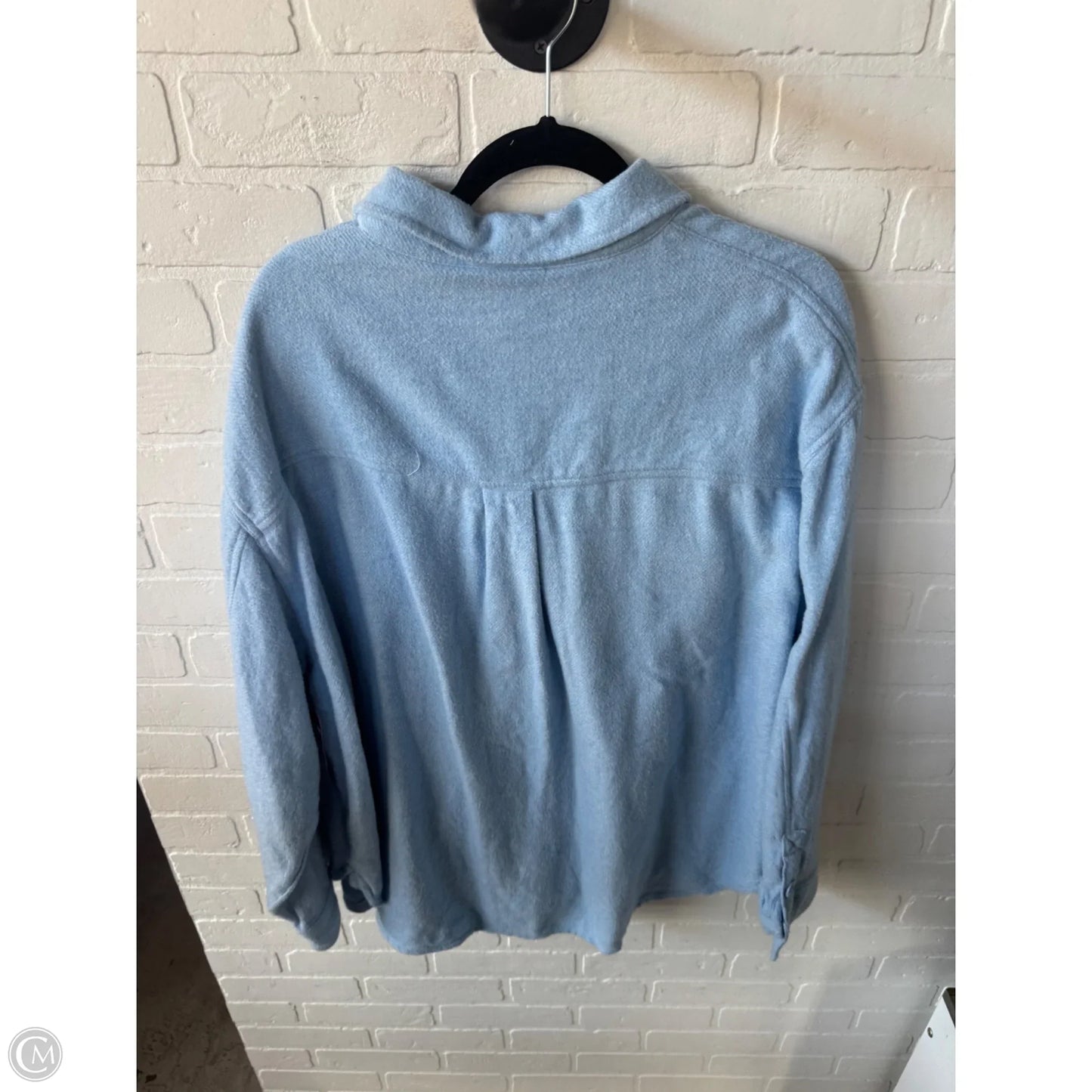 Jacket Shirt By American Eagle In Blue, Size: Xxl