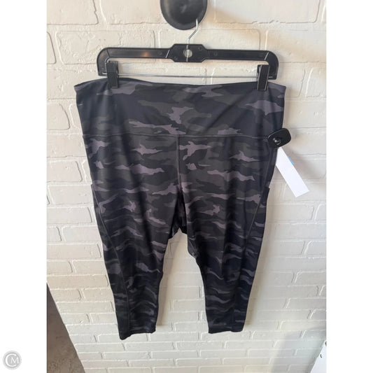 Athletic Leggings By Athleta In Black & Grey, Size: 20