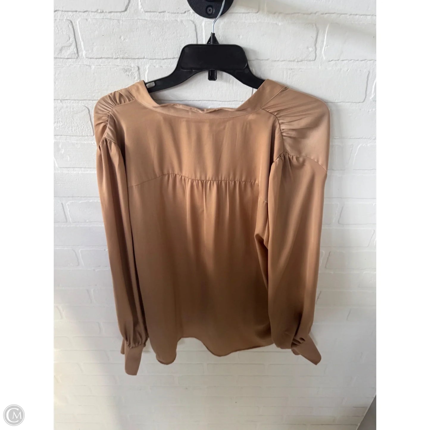 Top Long Sleeve By Banana Republic In Tan, Size: Xl
