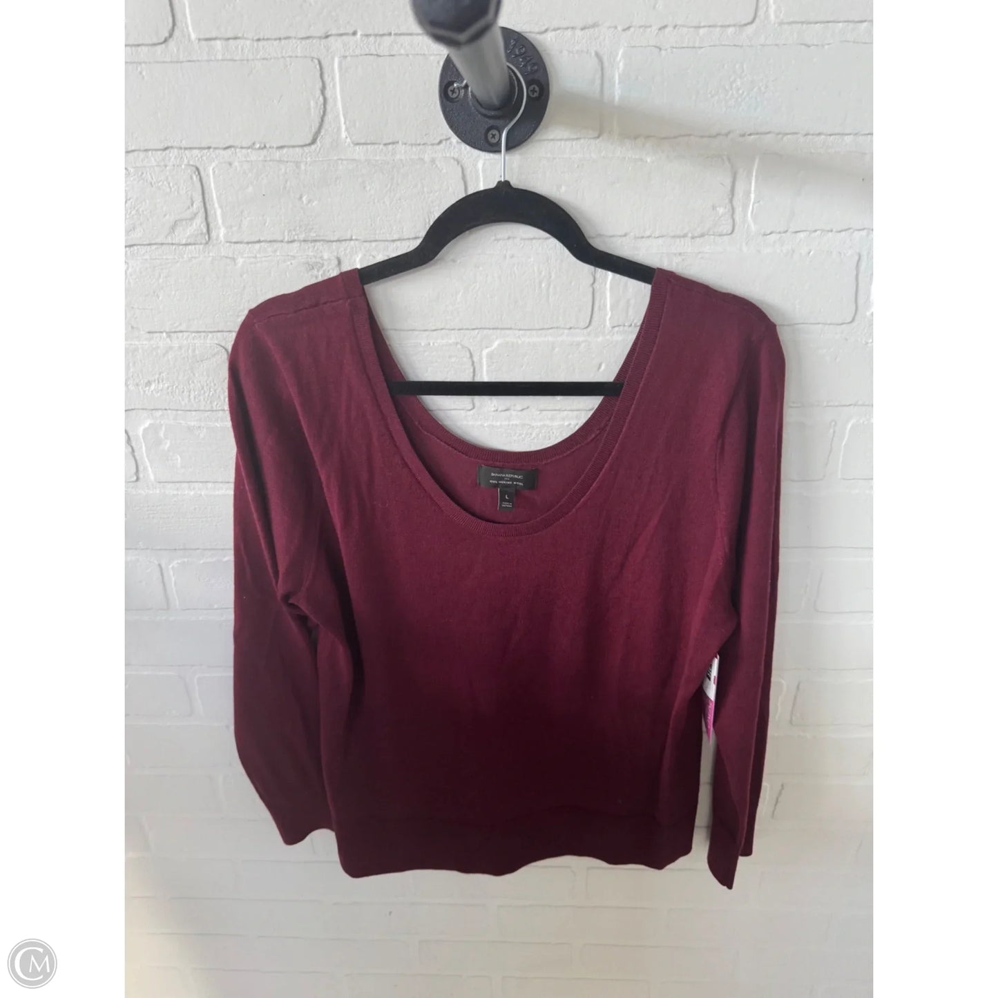 Sweater By Banana Republic In Red, Size: L