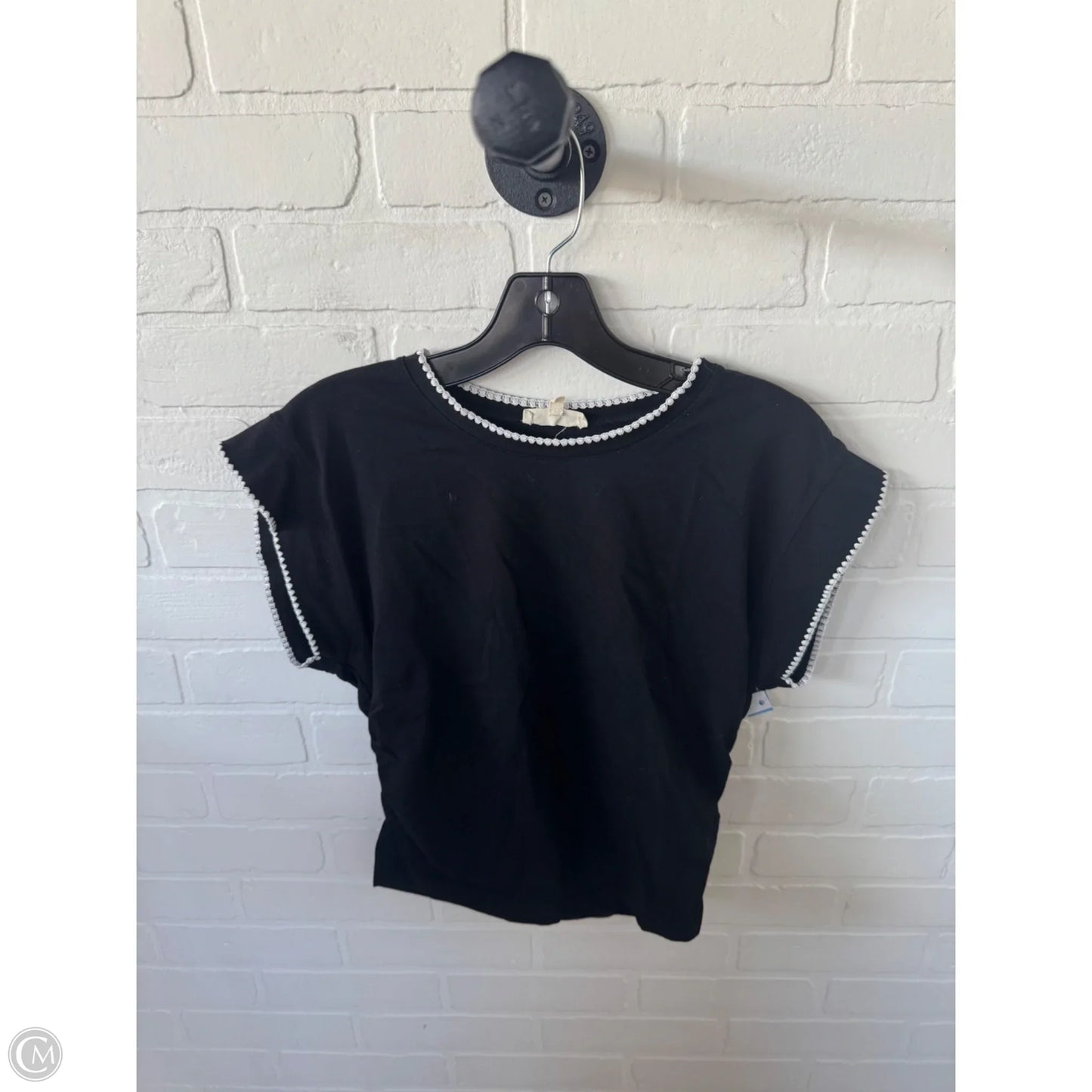 Top Short Sleeve By Madewell In Black, Size: M