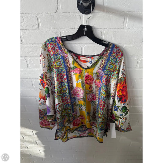 Top Long Sleeve Designer By Johnny Was In Multi-colored, Size: M