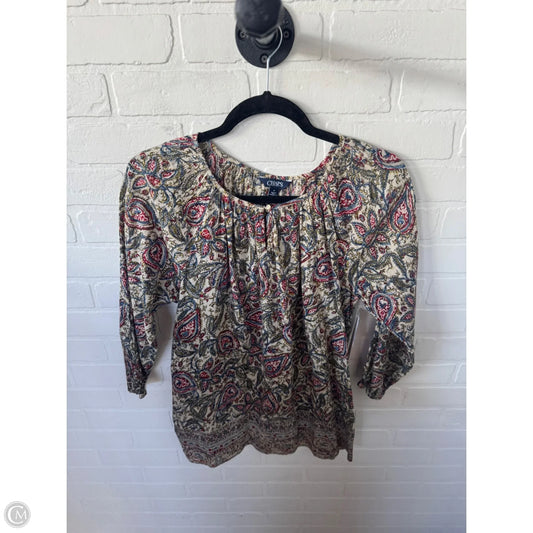 Top Long Sleeve By Chaps In Green, Size: M