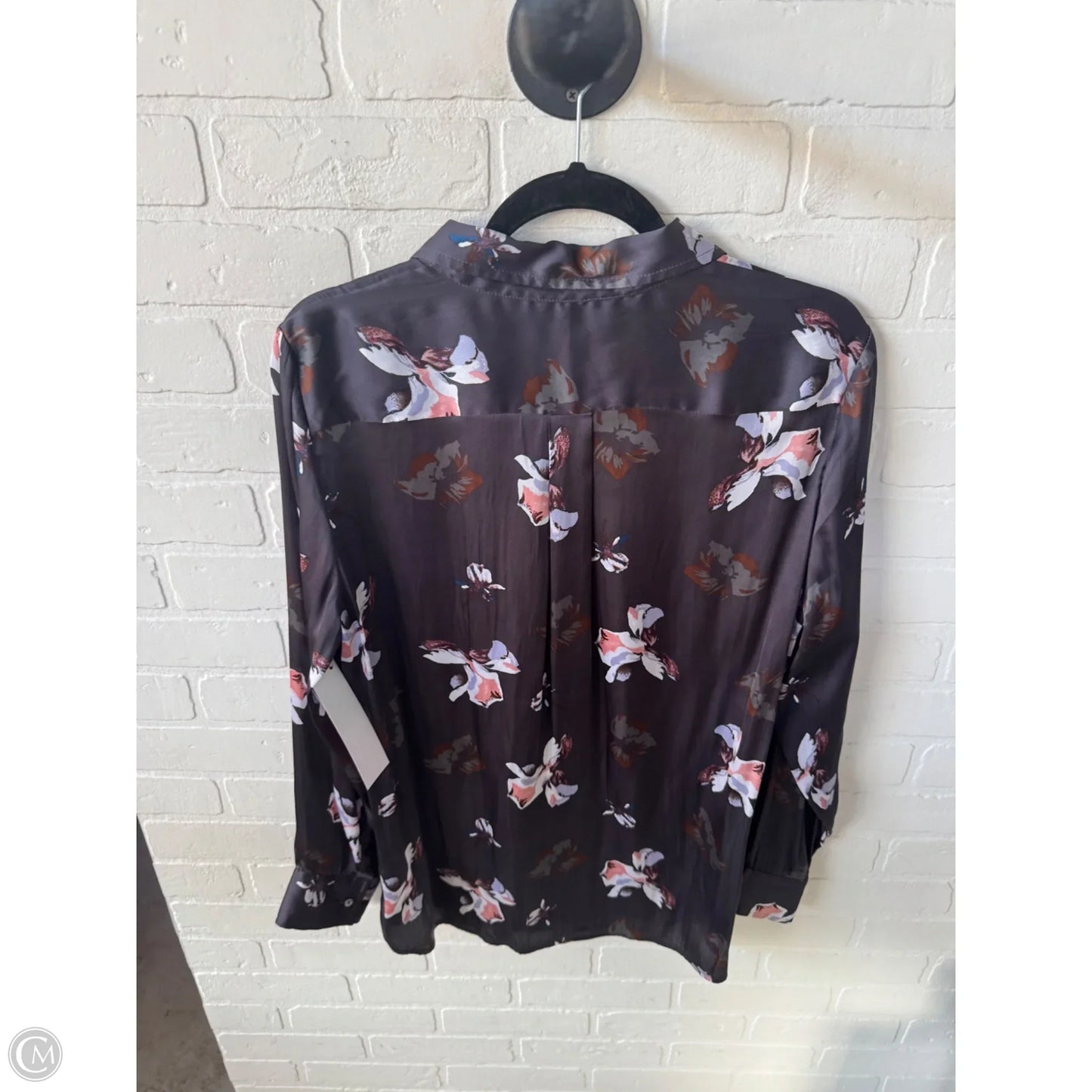 Top Long Sleeve By Banana Republic In Grey, Size: L