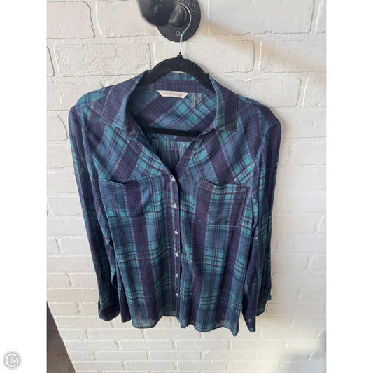 Top 2pc Long Sleeve By Soft Surroundings In Purple, Size: M