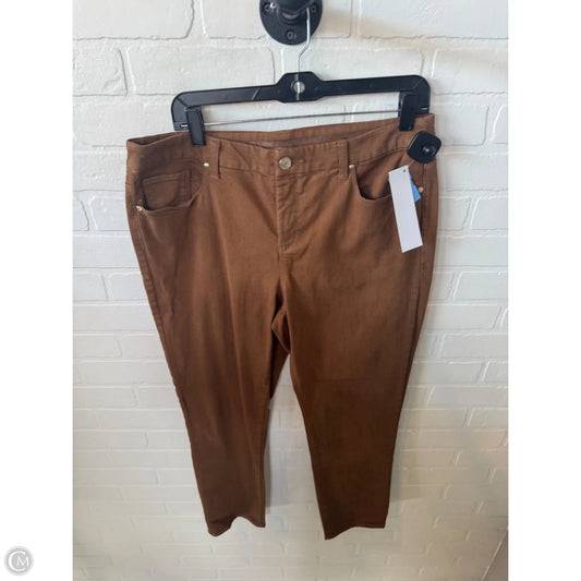 Jeans Skinny By Chicos In Brown, Size: 10