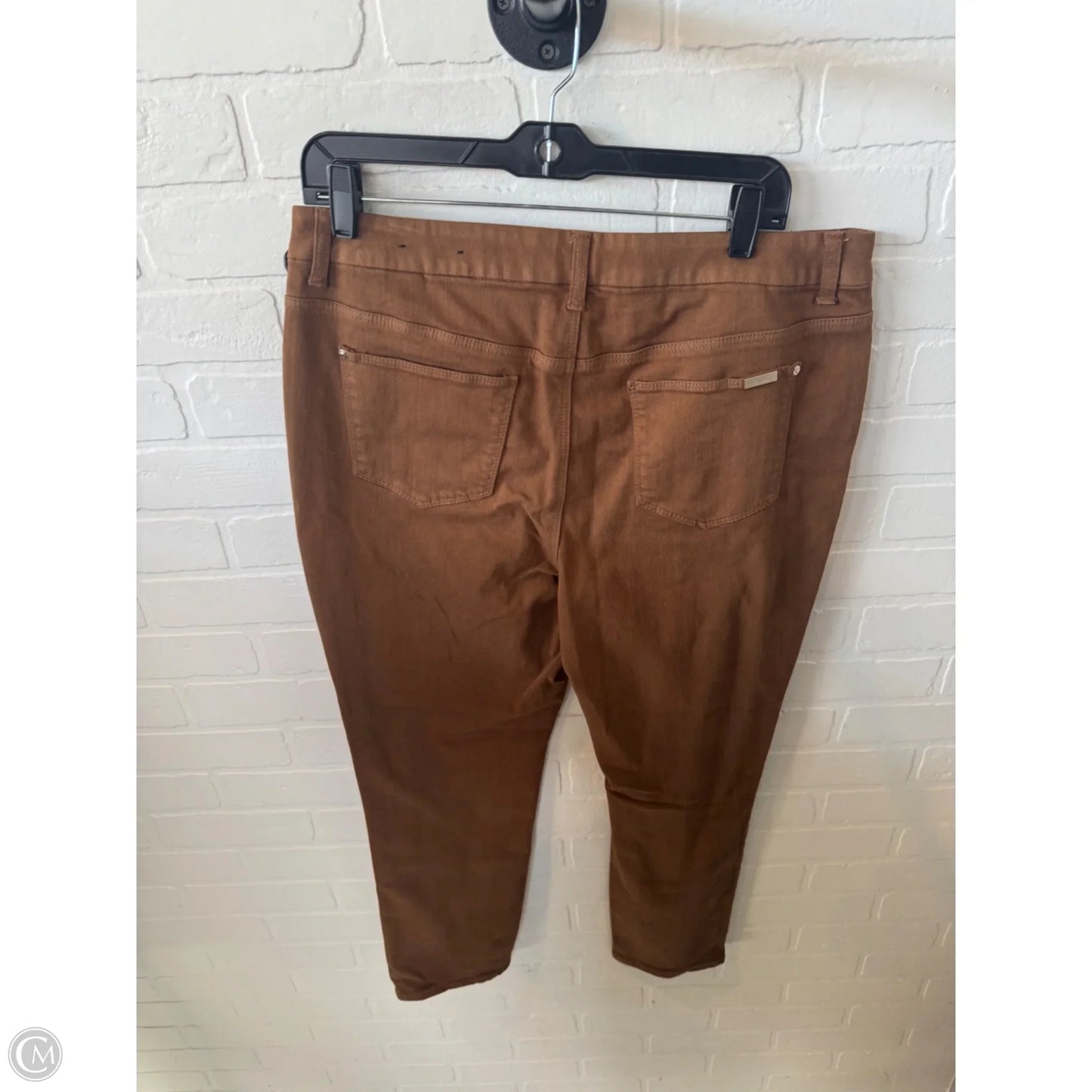 Jeans Skinny By Chicos In Brown, Size: 10