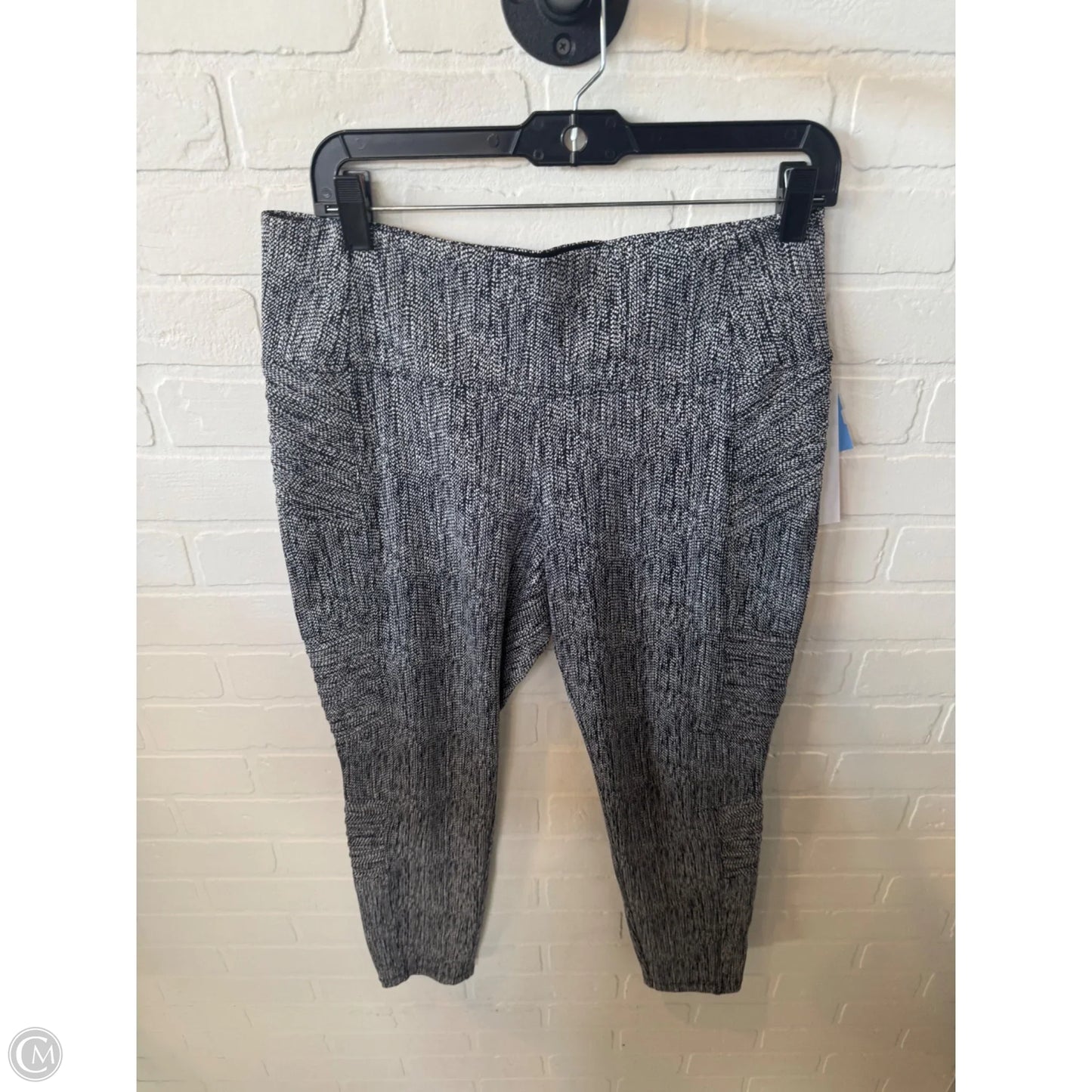 Athletic Leggings By Athleta In Black & White, Size: 12