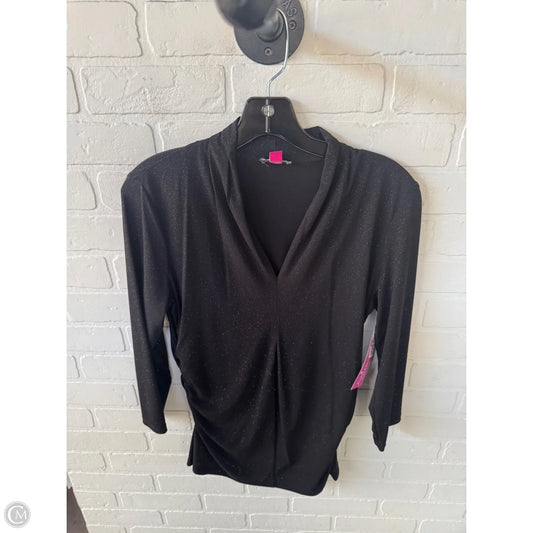 Top Long Sleeve By Vince Camuto In Black, Size: M