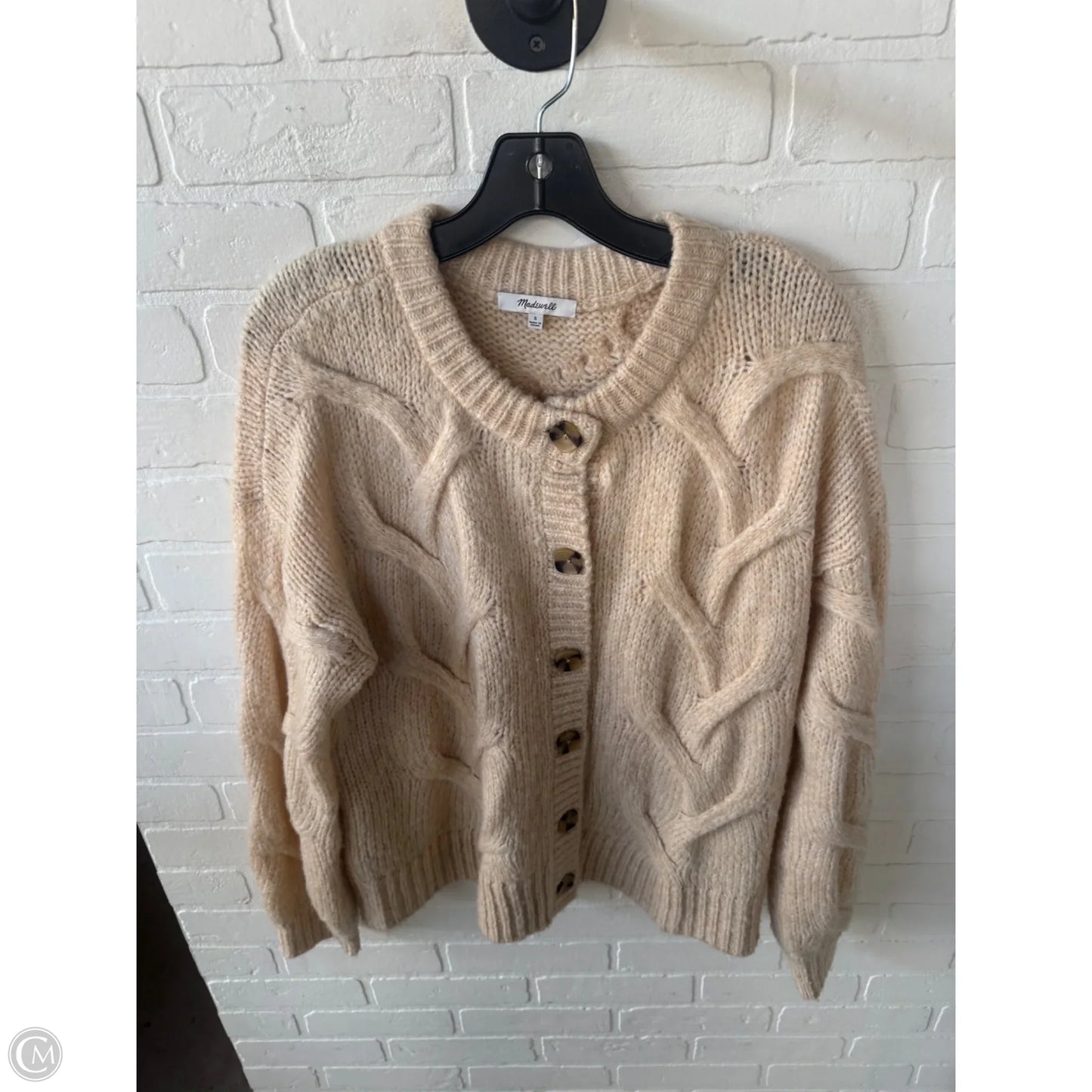 Sweater Cardigan By Madewell In Cream, Size: S