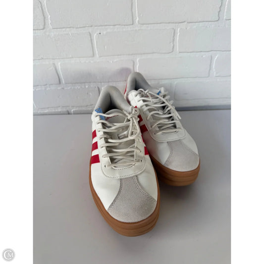 Shoes Sneakers Platform By Adidas In Red & White, Size: 11