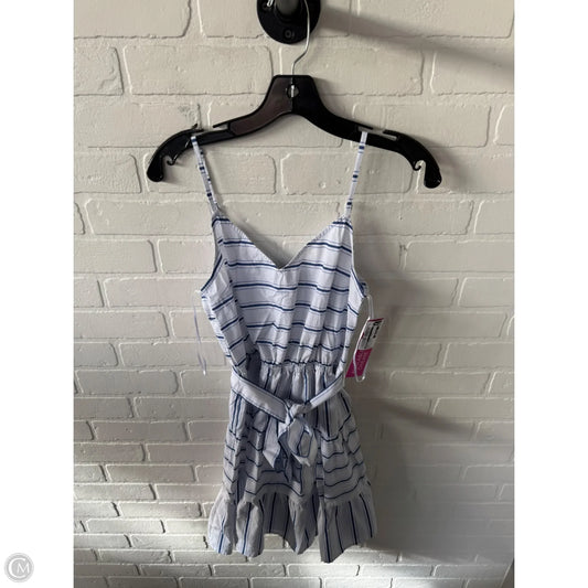 Dress Casual Short By Express In Blue & White, Size: S