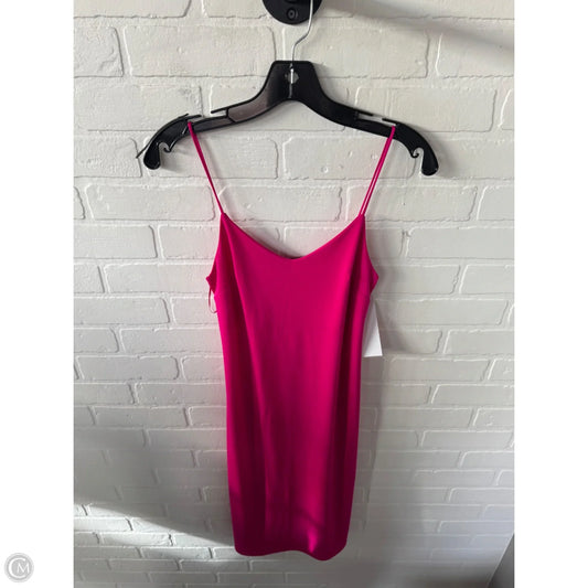 Dress Casual Midi By Express In Pink, Size: Xs