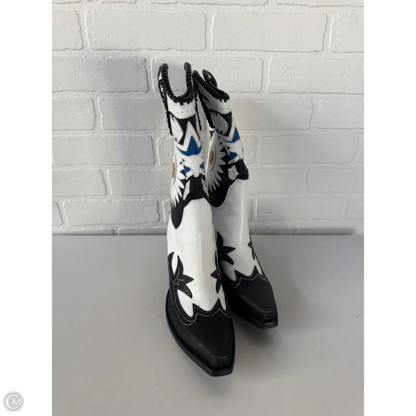 Boots Western By Jeffrey Campbell In Black & White, Size: 7