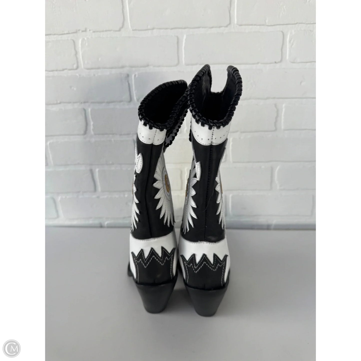 Boots Western By Jeffrey Campbell In Black & White, Size: 7