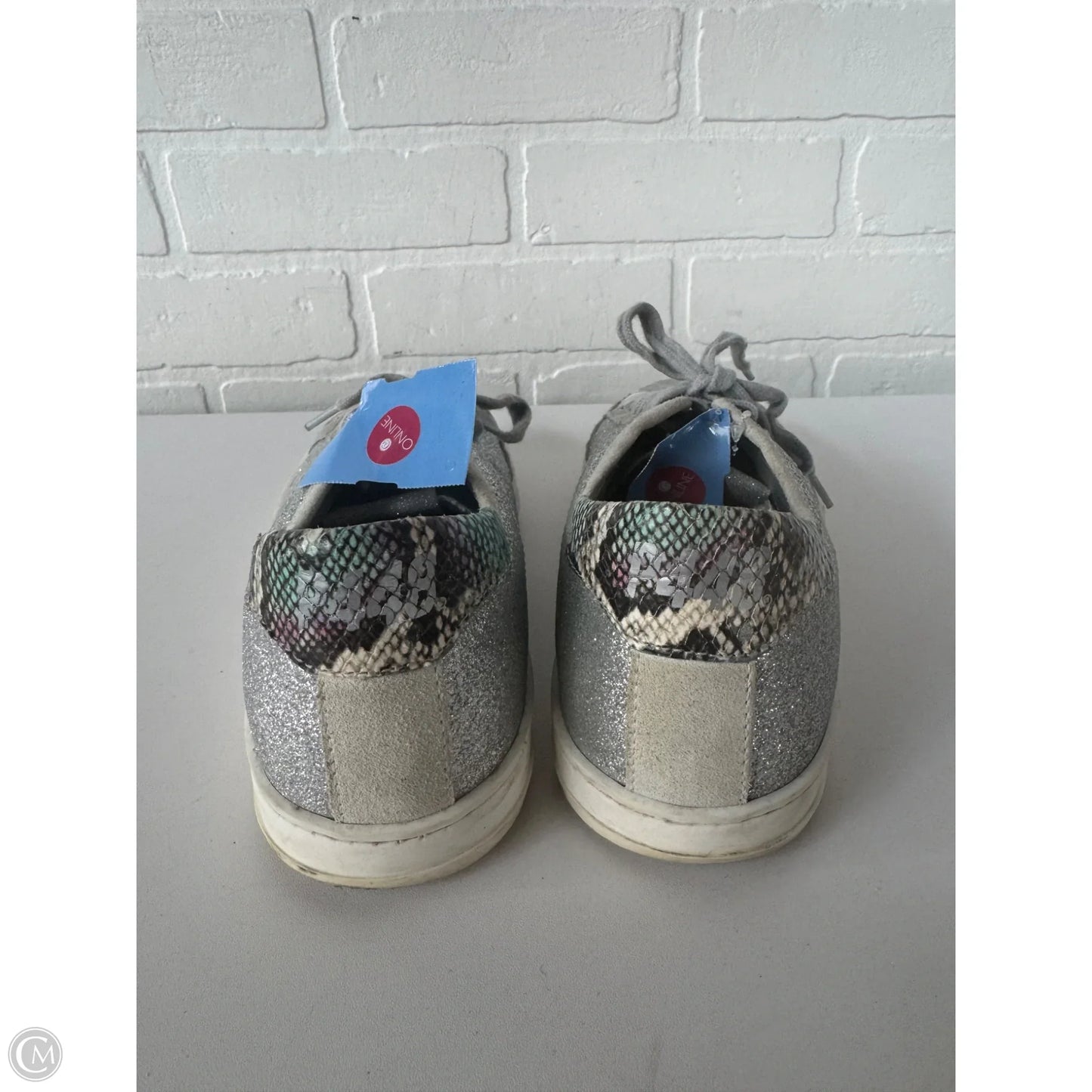 Shoes Sneakers By P448 In Silver, Size: 7.5