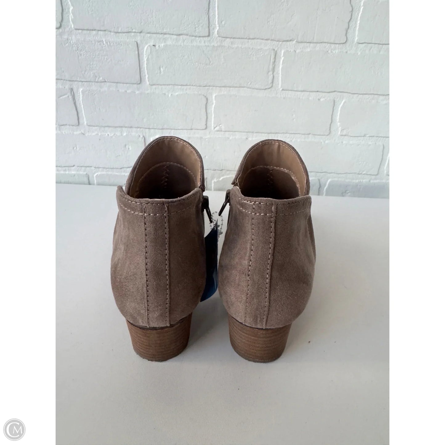 Boots Ankle Heels By Life Stride In Tan, Size: 7