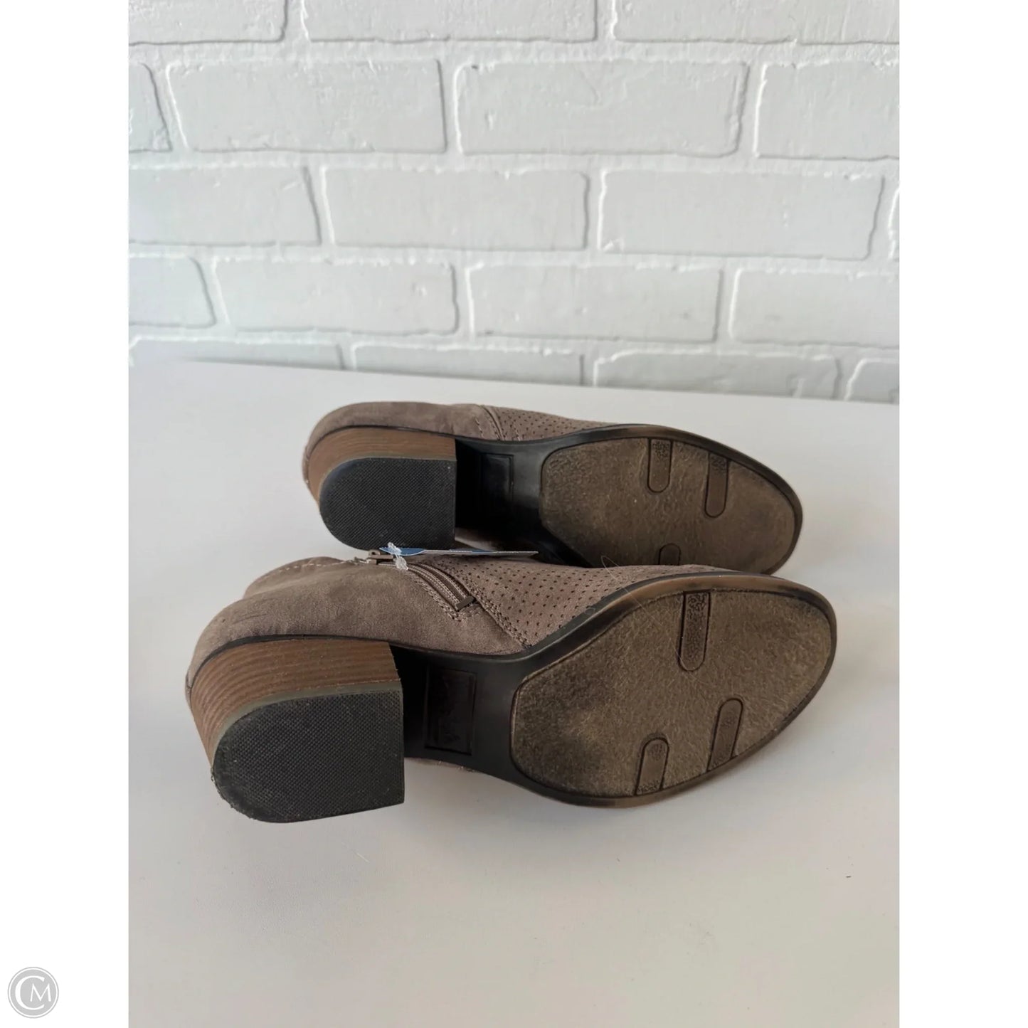 Boots Ankle Heels By Life Stride In Tan, Size: 7