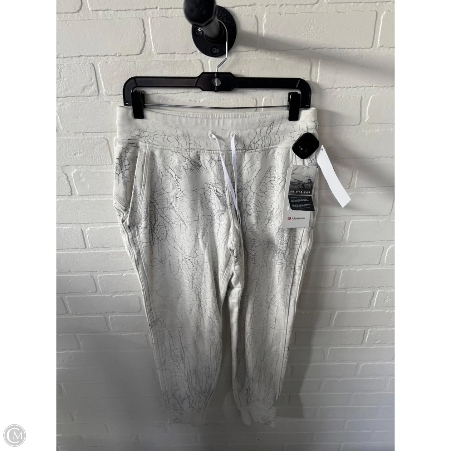 Athletic Pants By Lululemon In Grey & White, Size: 8