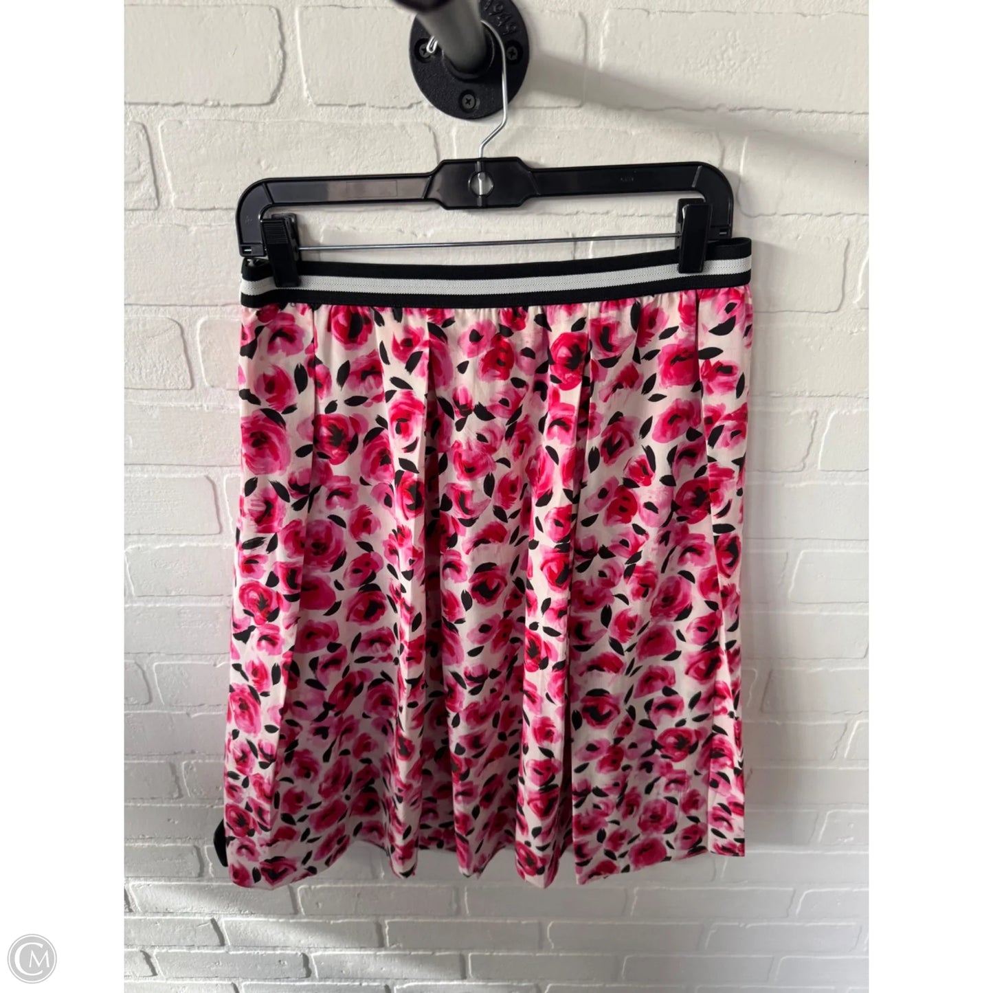 Skirt Designer By Kate Spade In Black & Pink, Size: 10