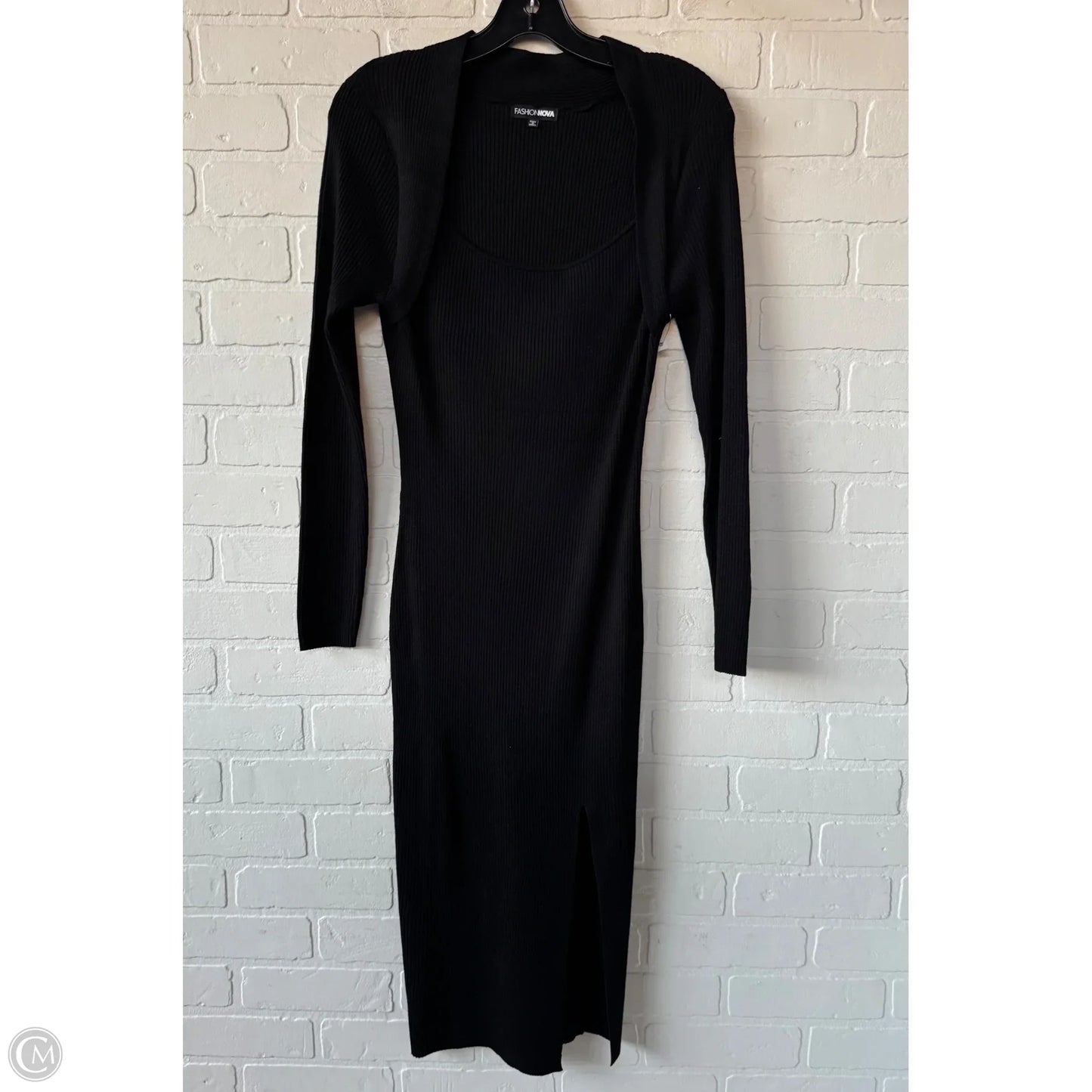 Dress Sweater By Fashion Nova In Black, Size: L