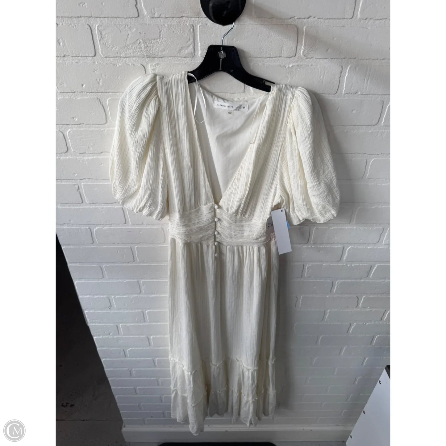 Dress Casual Midi By Altard State In Cream, Size: M