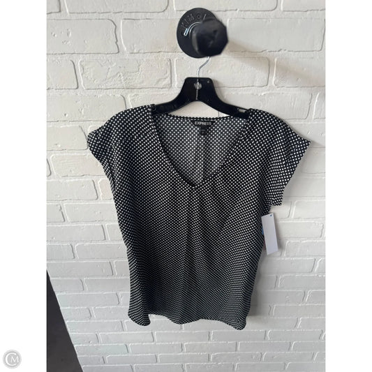 Top Sleeveless By Express In Black & White, Size: S