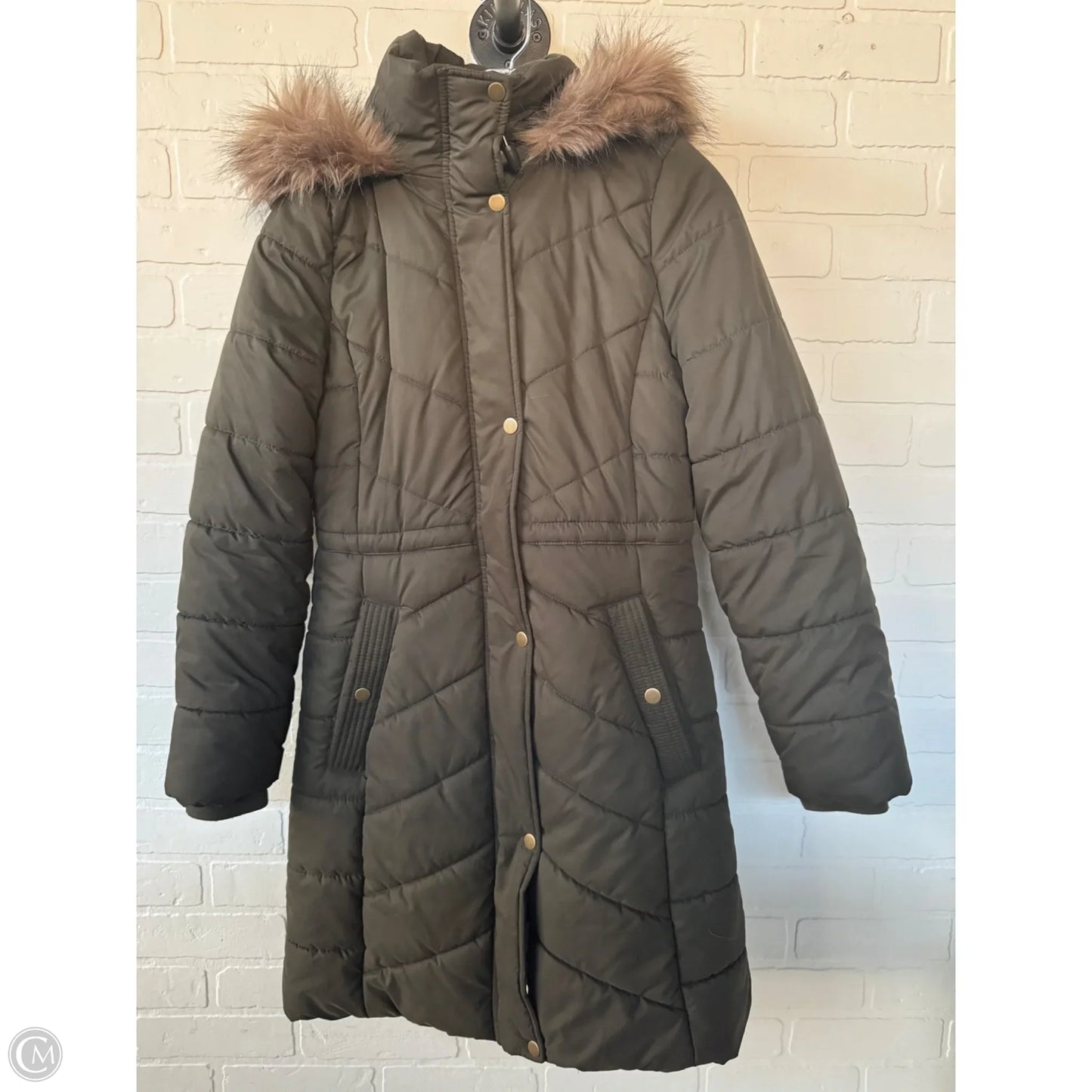Coat Puffer & Quilted By A New Day In Green, Size: S