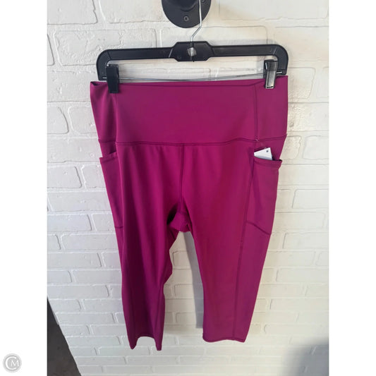 Athletic Capris By Rbx In Pink, Size: 16