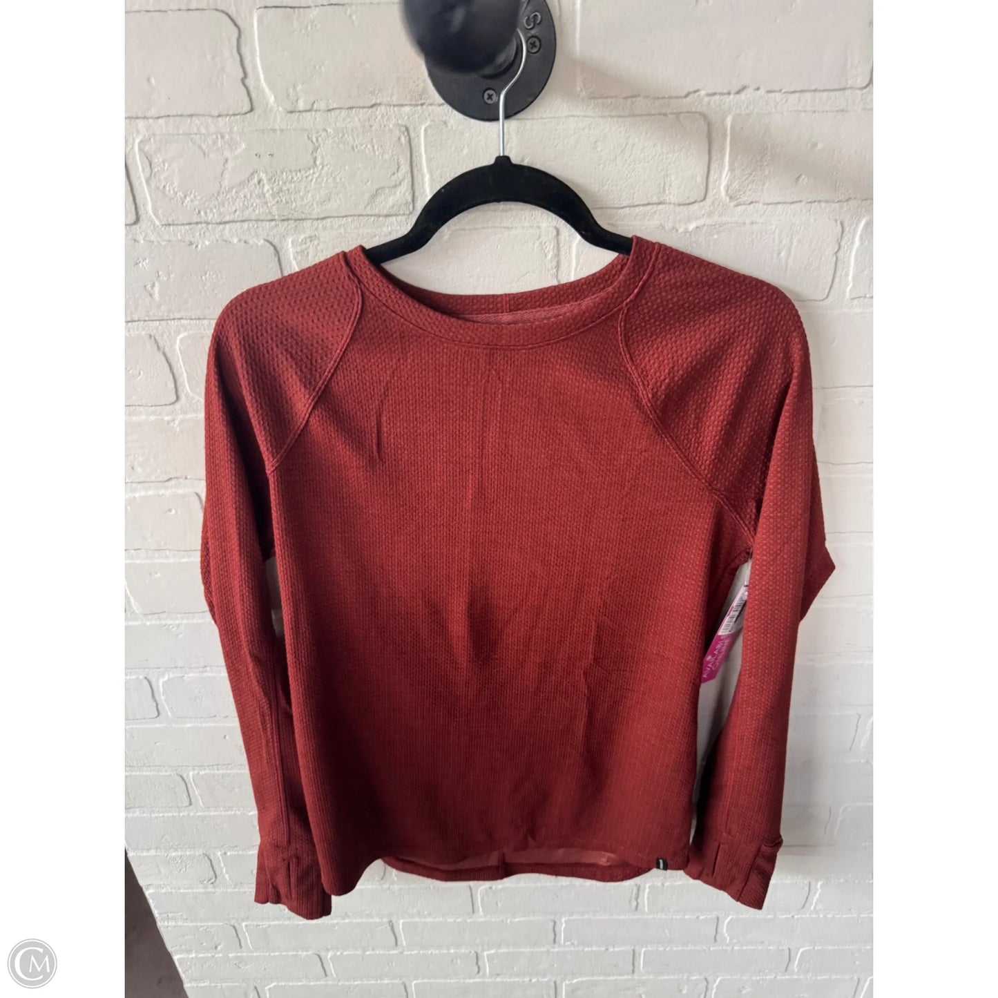Athletic Top Long Sleeve Crewneck By Prana In Brown, Size: S